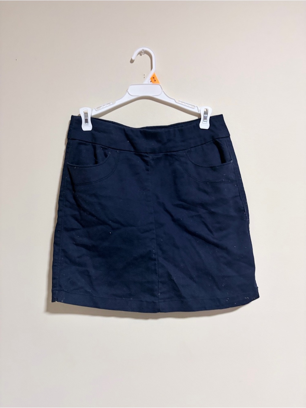 Chaps Navy Mini Skirt